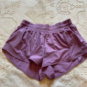 Lululemon Purple Hotty Hot Shorts